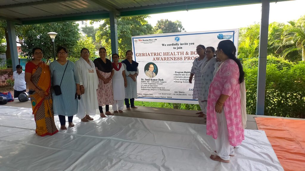 Geriatric Health Awareness Programme at Joggers Park, Near CSpur Police Station,  BBSR